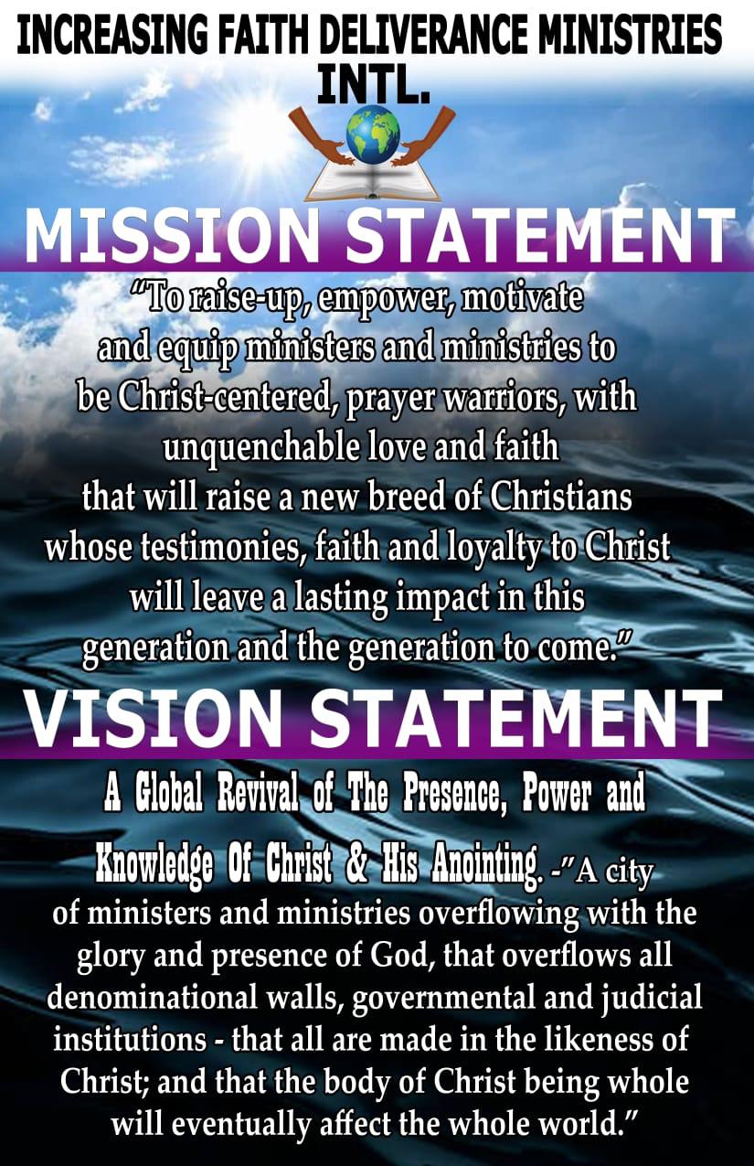 IFDMI Mission and Vision Statement deliverance ministry Montego Bay Jamaica